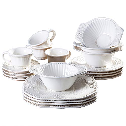 20-Piece White Dinnerware Set F9423
