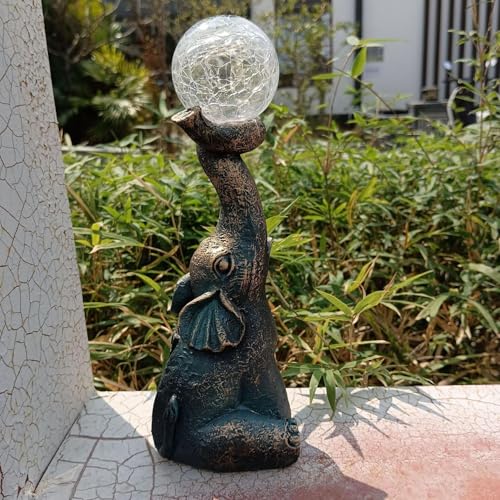 Bronze Elephant Garden Statue J71298