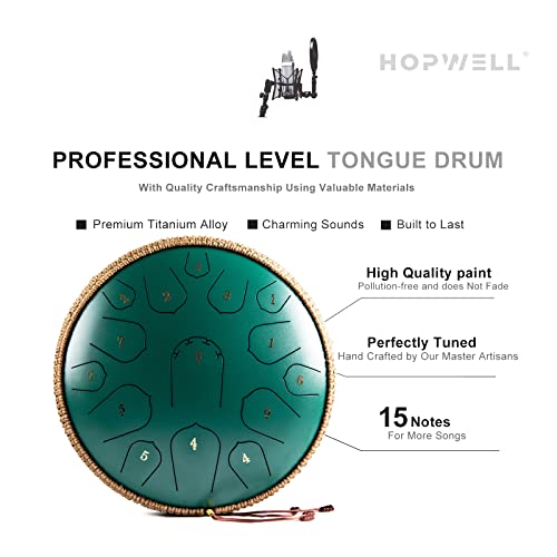 15 Note 14 Inch Steel Tongue Drum with Carry Bag G68084