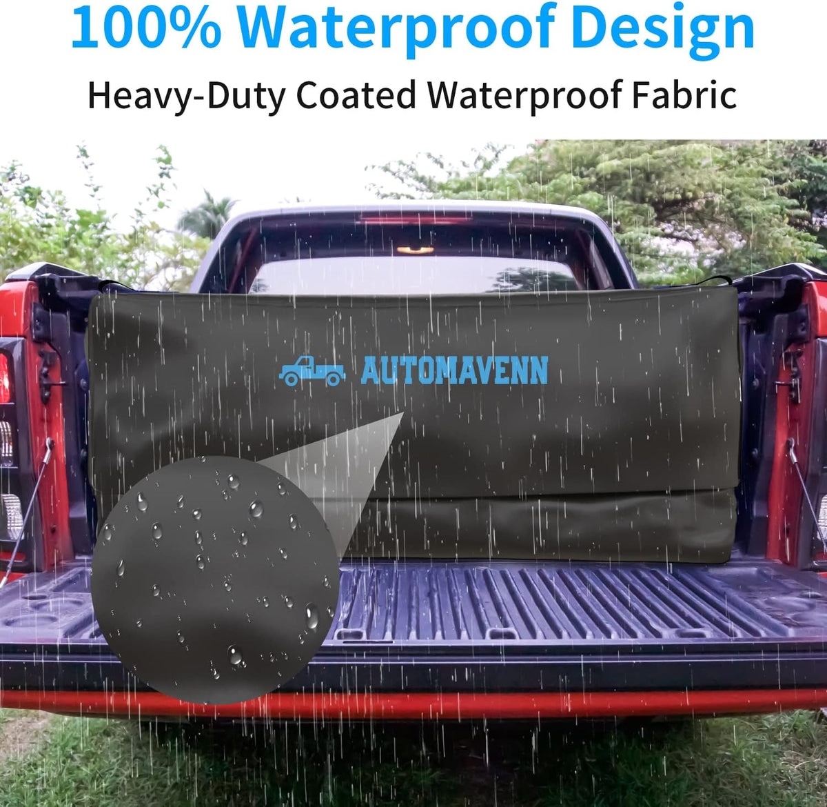 26 Cubic Feet 840D Heavy Duty Waterproof Truck Bed Storage Bag I41667