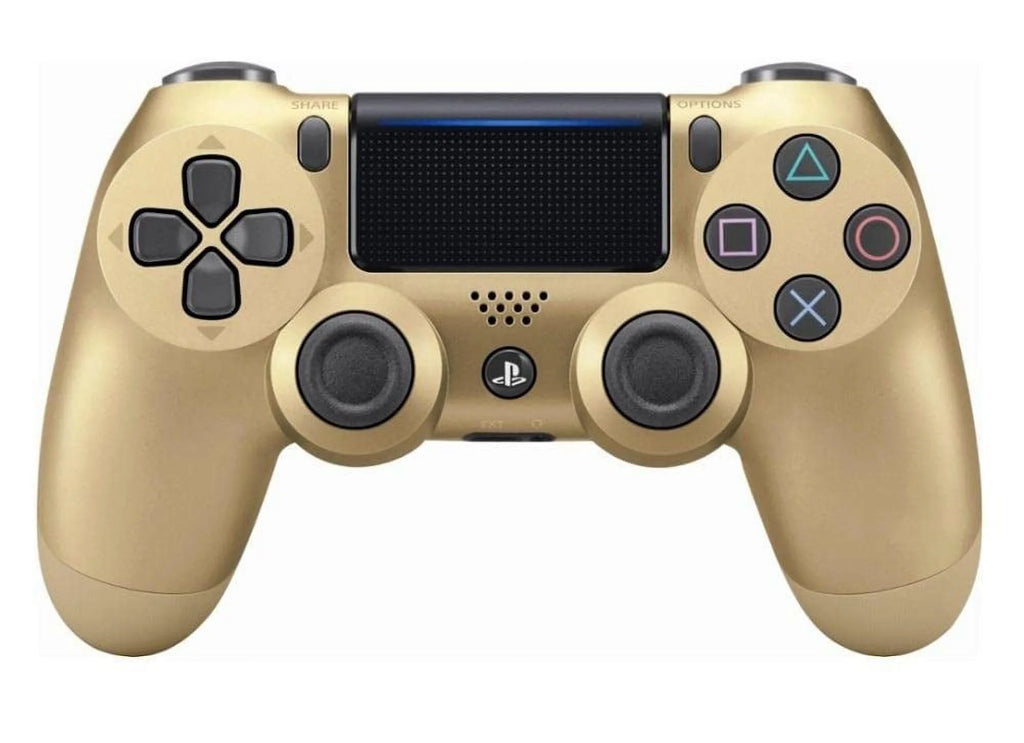 Gold Gaming Controller PS4 Console With Cleaning Kit Bundle B634