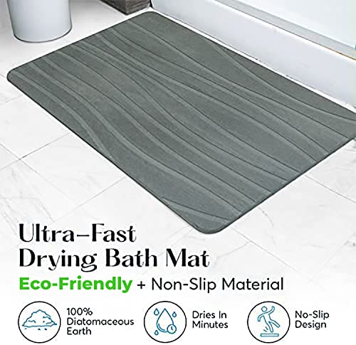 Gray Stone Bath Mat Q7448