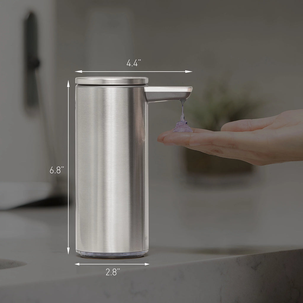 9 oz. Touch-Free Automatic Rechargeable Sensor Liquid Soap Dispenser, Brushed Stainless Steel E776572