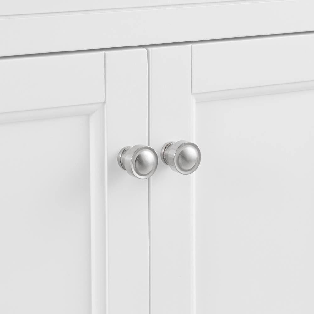 White Undermount Single Sink Bathroom Vanity with Natural Carrara Marble Top B53292