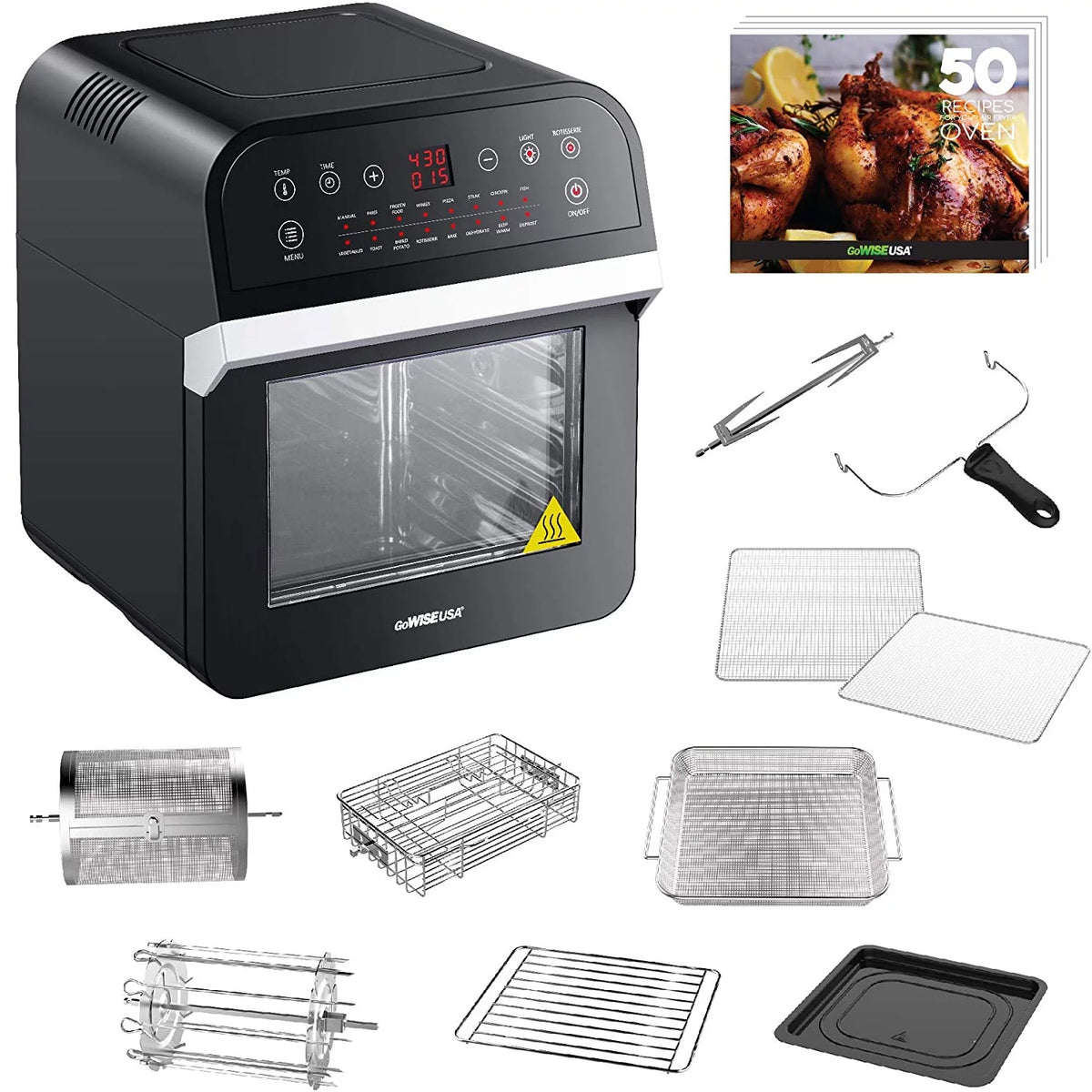 12.7-Quart Electric Air Fryer Black T83976