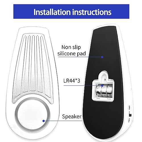 Black 2 Pack Door Stop Alarm Y29952