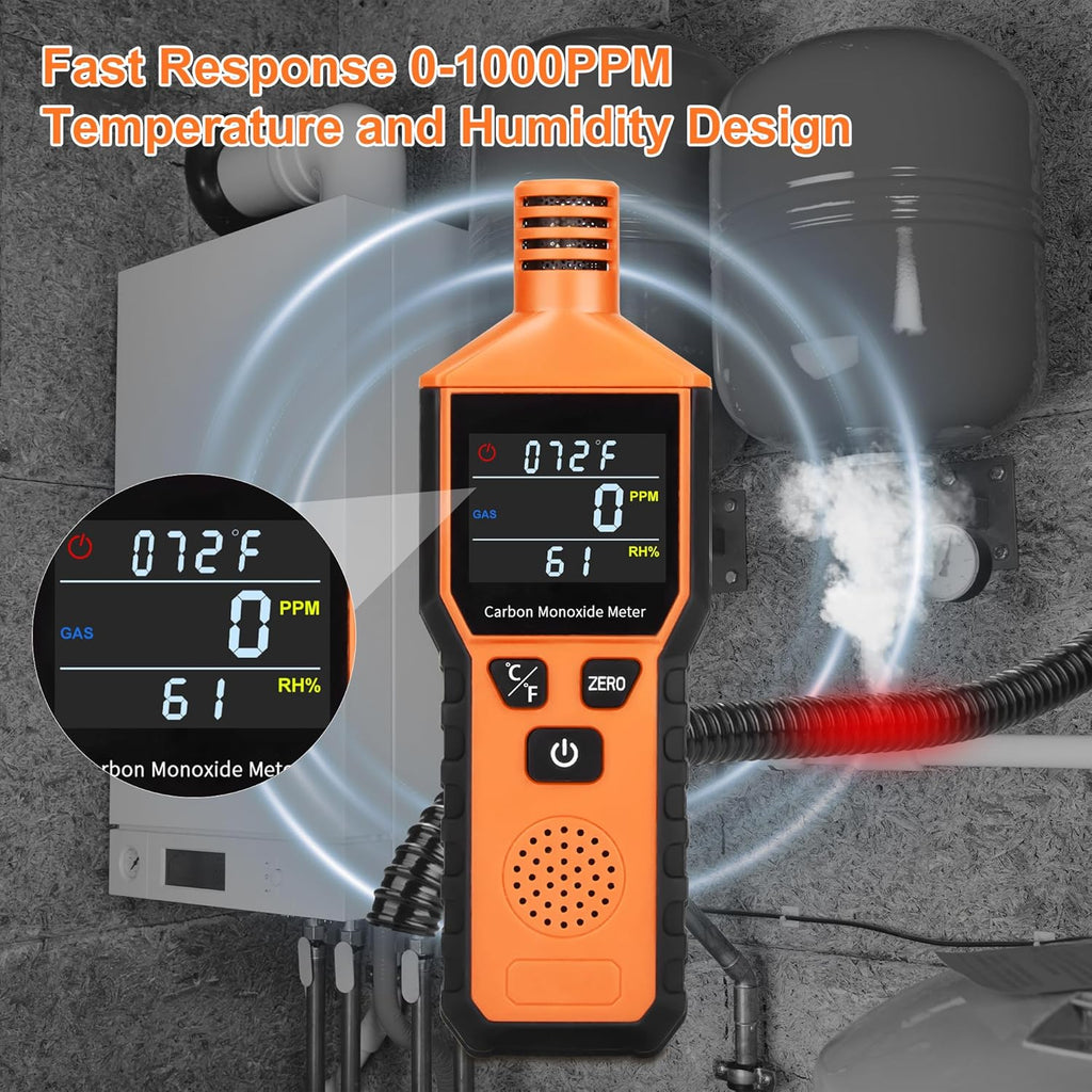 Portable Carbon Monoxide Detector Battery Powered Handheld Meter B51869