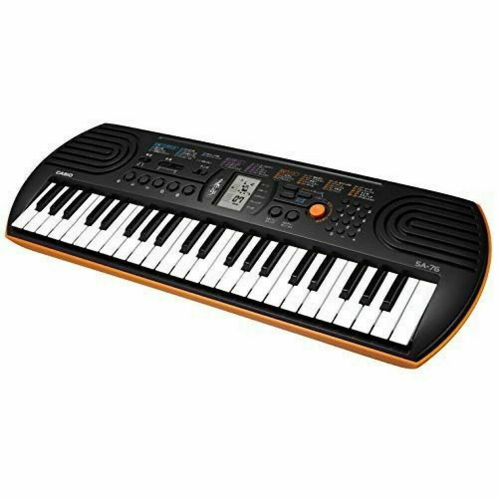 44-Key Electronic Mini Keyboard Black Orange I162