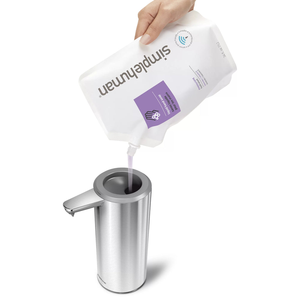 9 oz. Touch-Free Automatic Rechargeable Sensor Liquid Soap Dispenser, Brushed Stainless Steel E776572