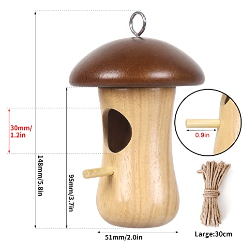 Hanging Hummingbird Nest Branches with Leaf (1 PCS) R5781