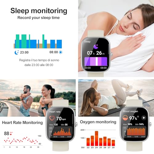 Smart Watch 1.91" Touch Screen Fitness Watch B62556