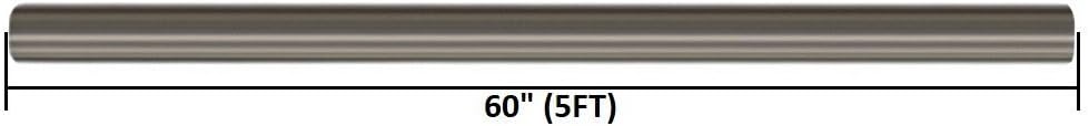 2.5 inch OD 5 feet long Stainless Steel Straight Exhaust Pipe Pack of 2 O7469