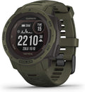 Moss Green Solar-Powered Rugged Outdoor Smartwatch V635