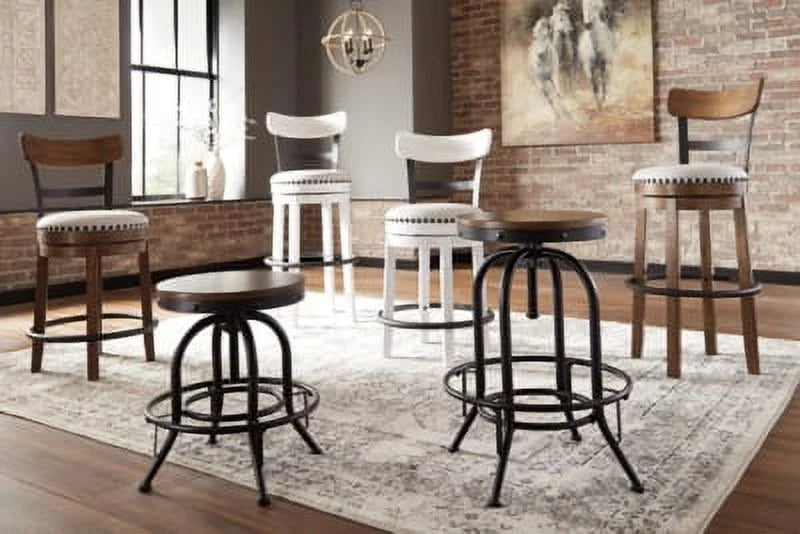 Brown Bar Height Bar Stool L399