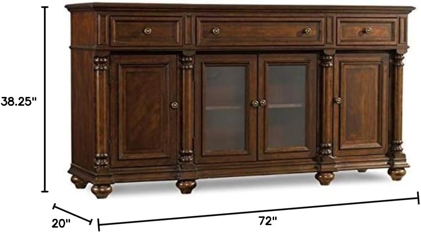 3-Drawer Wood Buffet Table Y602993