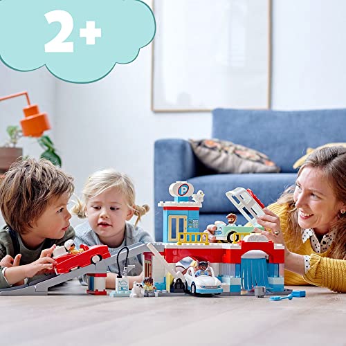 Parking Garage and Car Wash Set with Garage, Gas Station & Toy Cars K8005