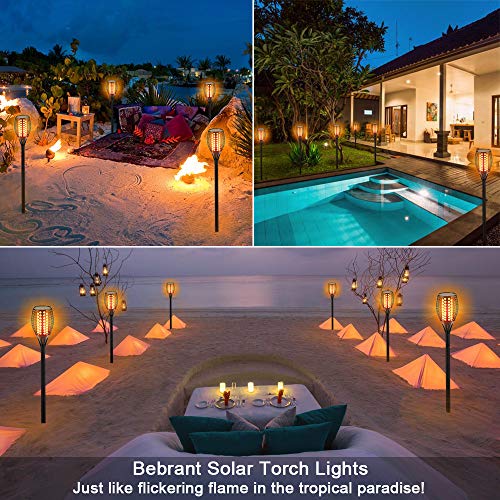 43" Flickering Flames Torch Lights Outdoor Waterproof 4-Pack U484669