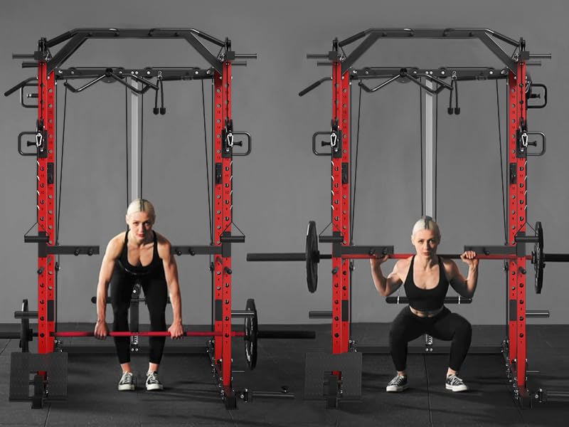 Power Cage with Cable Crossover System for Home Gym E9847