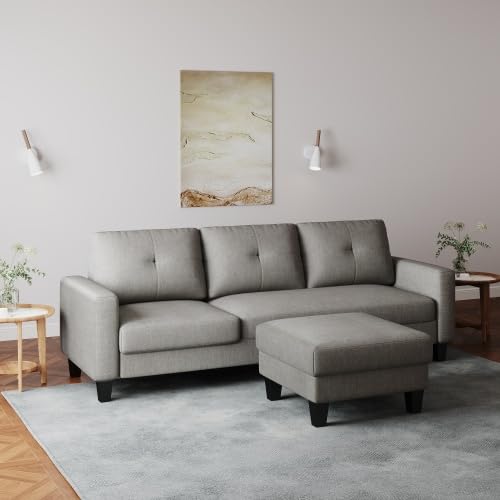 Blue Polyester L Shaped Sofa B31107