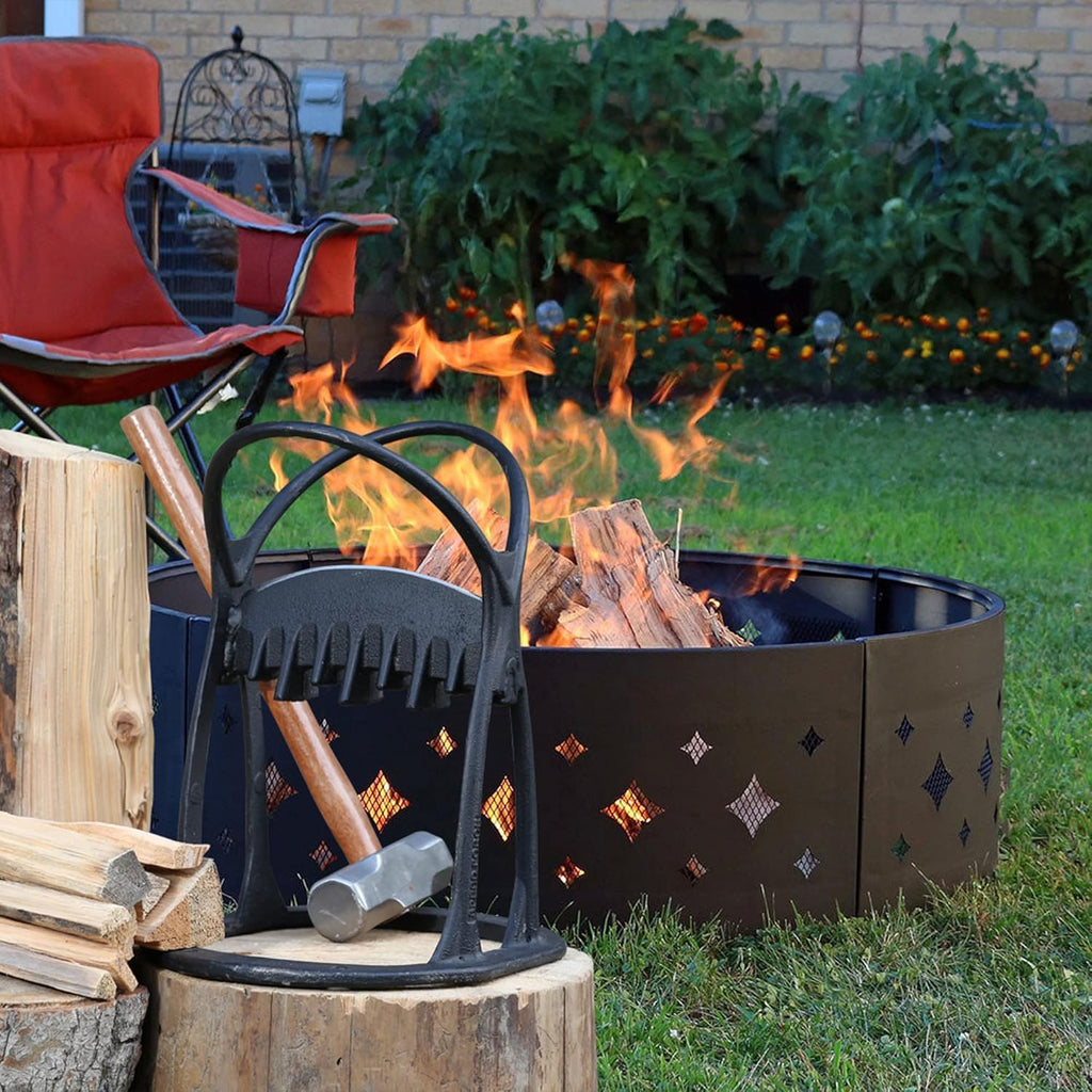 Manual Log Splitter Wedge Made from CAST Steel Pack of 2 Y2827