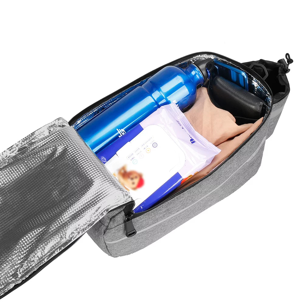 Insulated Bike Pannier Bag with Reflective Shoulder Bag N587996