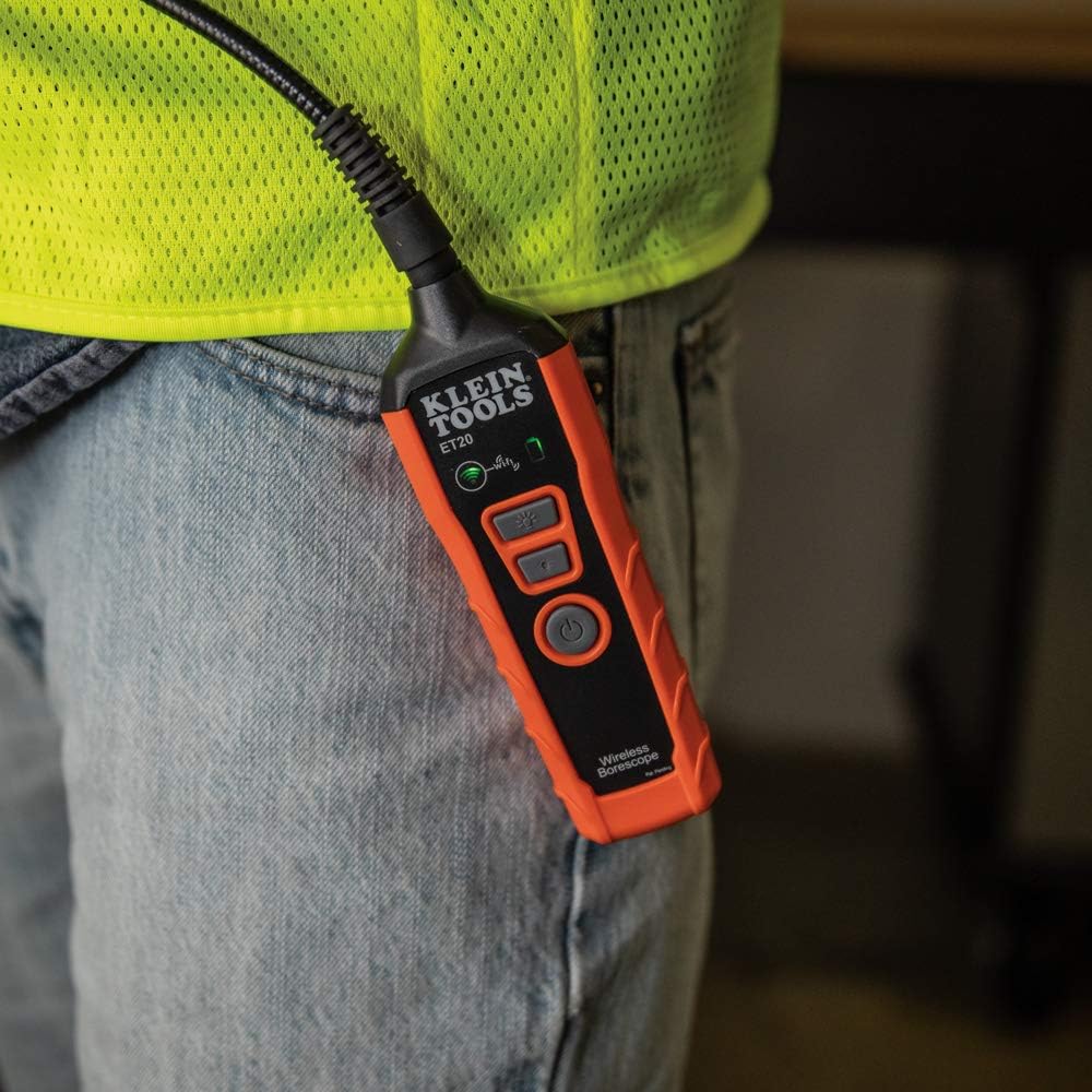 Wi-Fi Borescope Inspection Camera with Rechargeable Lithium-Ion Battery and LED Lights Y542