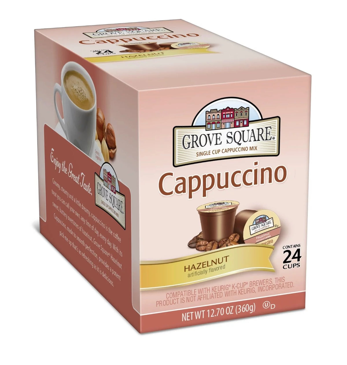 Hazelnut Cappuccino Coffee Pods, 24 Count E300