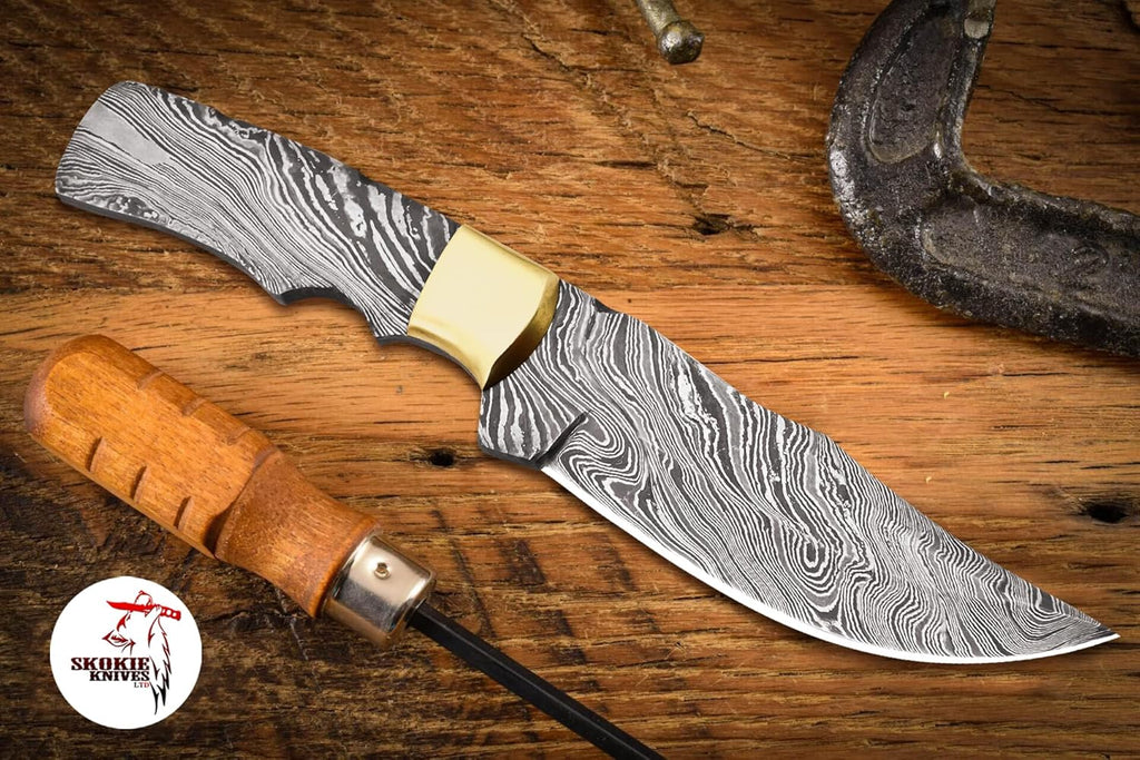 Damascus Steel Blank Blade Knife B8992