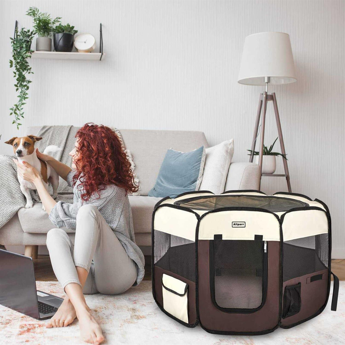 Portable Pet Playpen Foldable Exercise Pen R2837