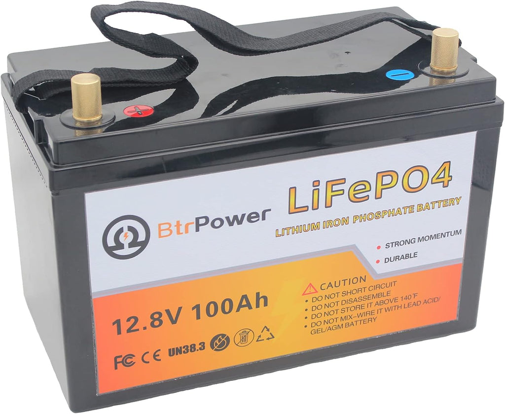 12V 100AH Lithium LiFePO4 Battery with Built-in 100A BMS L17412