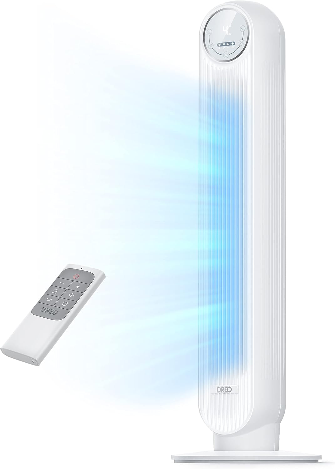 1500W Space Heater with Remote and Oscillating Tower Fan B33036