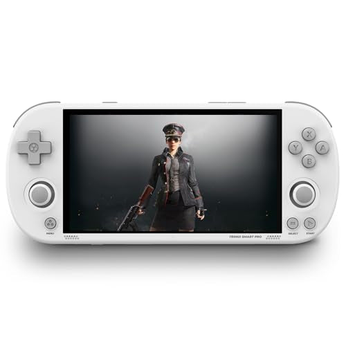 4.96 inch Handheld Game Console Linux System 128G SD Card (Black) D8463