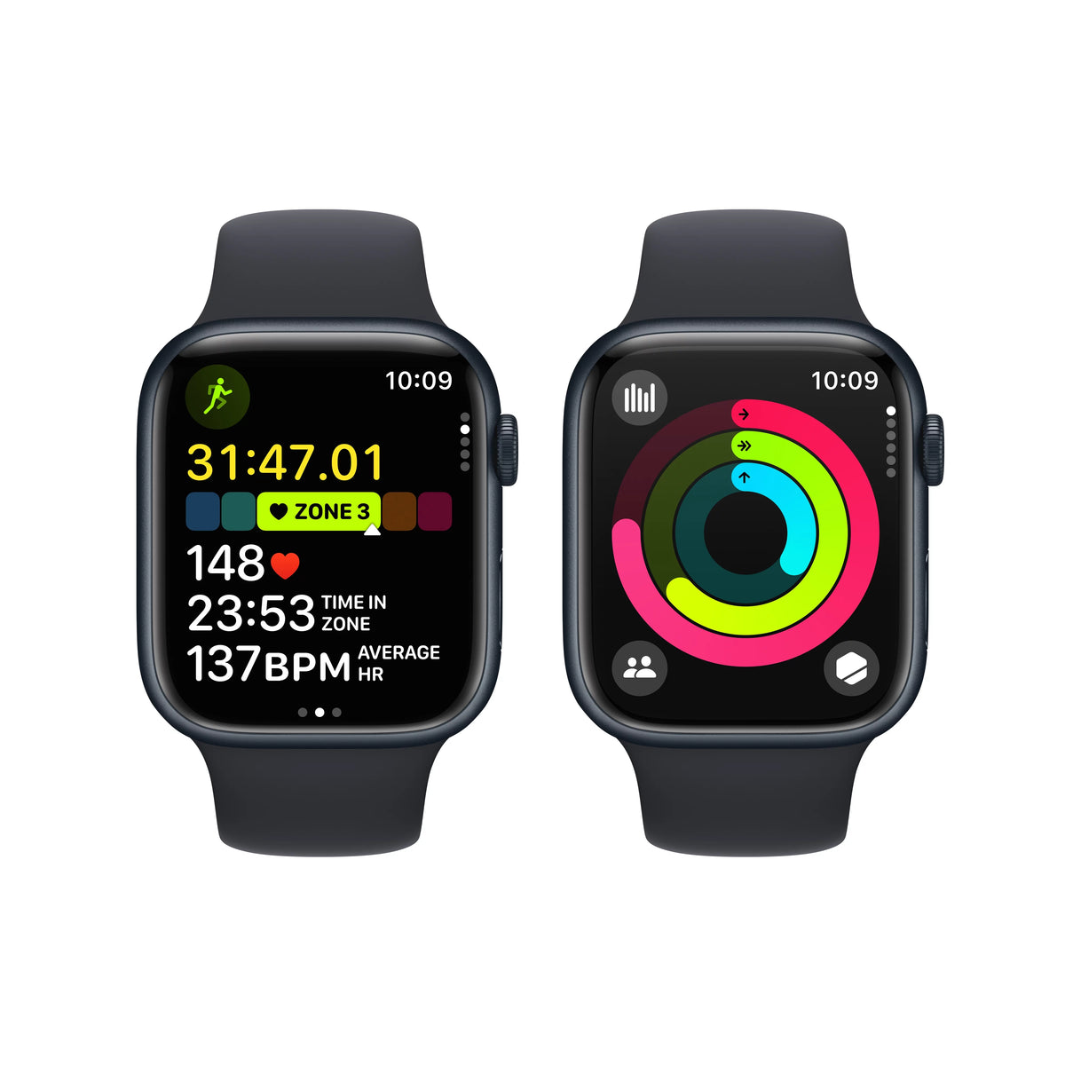 Midnight Aluminum 45mm GPS + Cellular Smartwatch with Sport Band R323123
