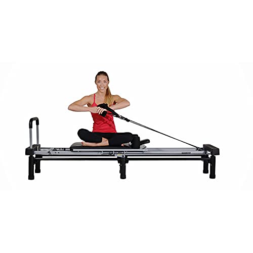 Black Pilates Reformer Workout Machine S5475
