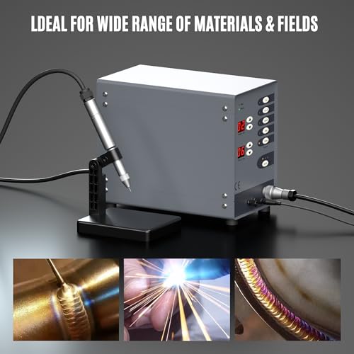 Automatic Jewelry Welder CNC Spot Welder Machine 110V 100W Pulse Argon Arc Permanent Jewelry Welding Kit 50A-600A P39180