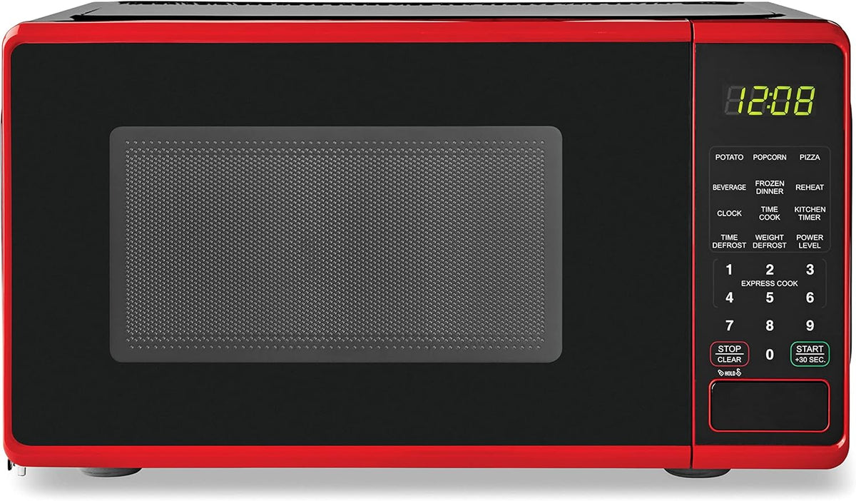 Compact Countertop Microwave Oven 0.7 Cu. Ft. 700-Watts with LED Digital Display O892575