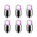 6 Pcs LED Car Wheel Valve Dust Cap Lights J732750