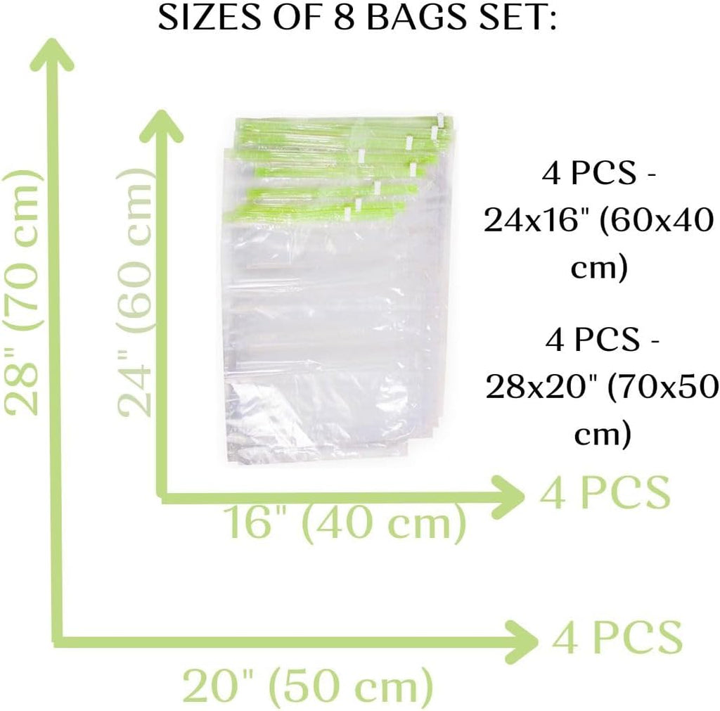 8 Space Saver Bags Roll-Up Compression Packing U78218