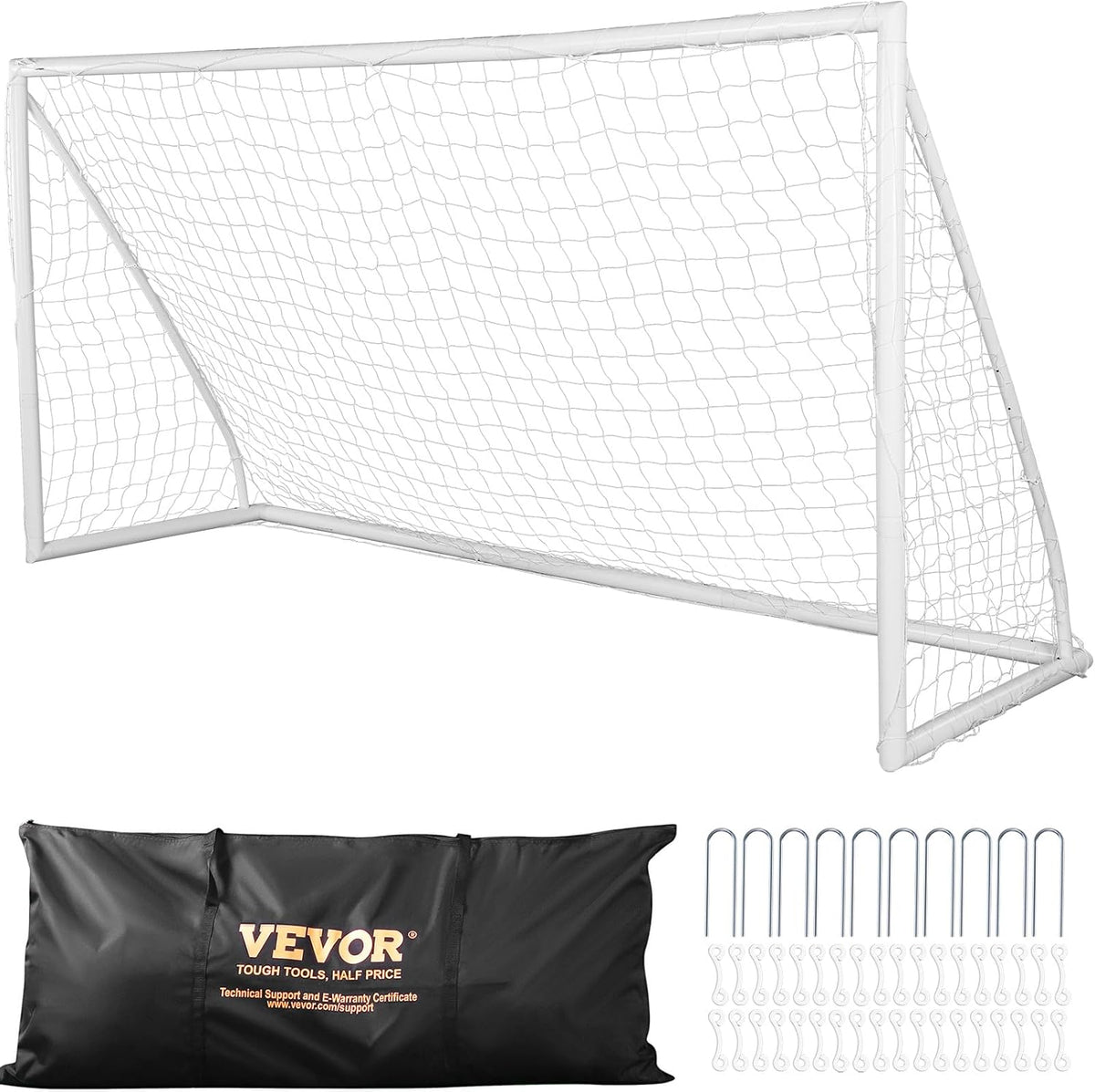 12x6 ft Portable Soccer Goal with Carry Bag V95367