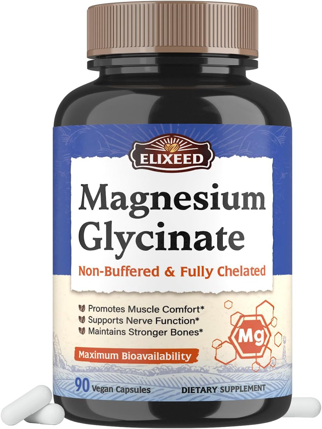 Magnesium Glycinate 160mg 90 Caps T2412