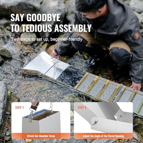 23 PCS Folding Aluminum Alloy Gold Prospecting Kit I538