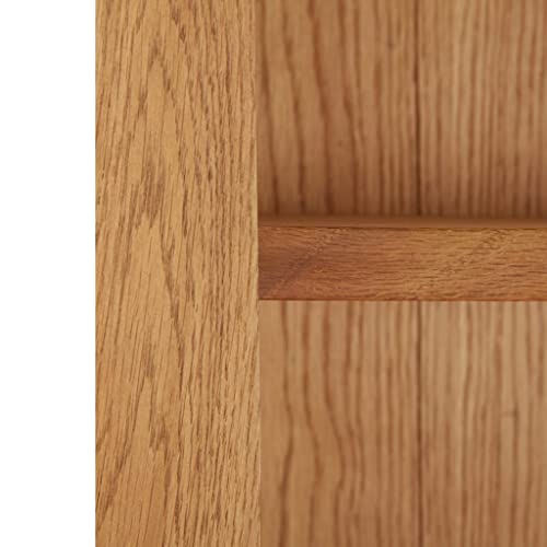 Solid Oak Wood 7-Tier Bookcase U564