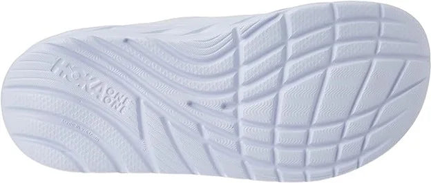 White Unisex Recovery Slides W2148