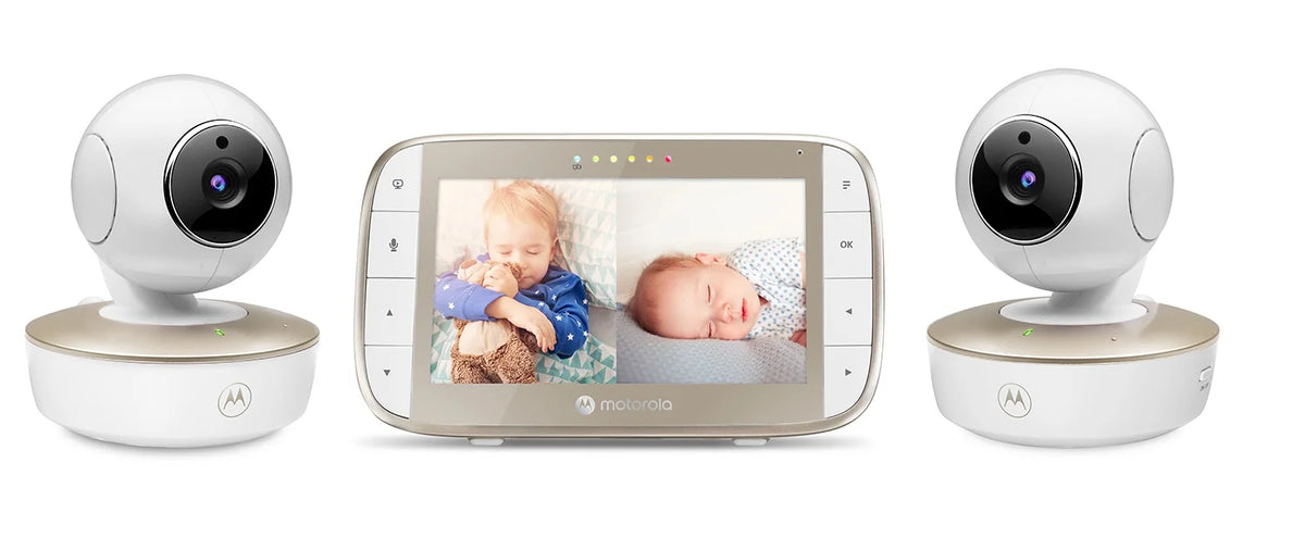 Video Baby Monitor with 5" Color Screen and 2 Remote Cameras K1755