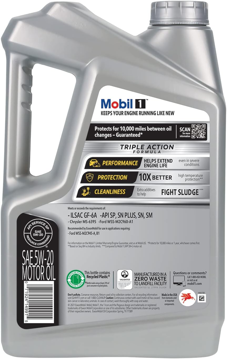 5 Quart (Pack of 2) Full Synthetic Motor Oil 5W-20 A49360