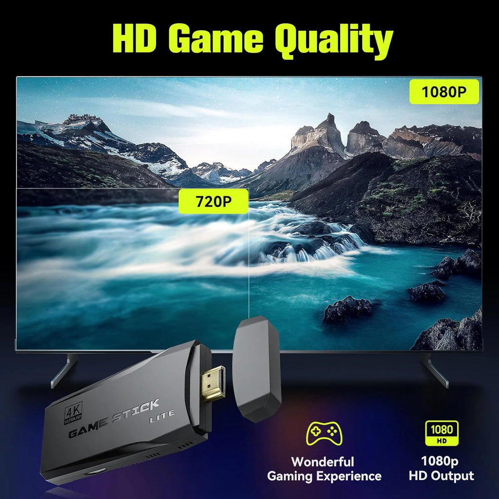 64G Wireless Retro Game Console with 25000+ Games H87106