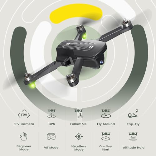 4K Camera GPS Drone with Brushless Motor, 46 Mins Flight V21946