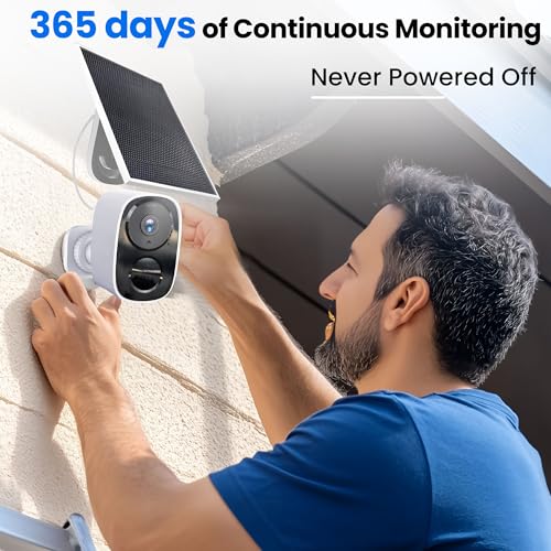 2K Wireless Outdoor Security Camera with Spotlight Siren Alarm J998075
