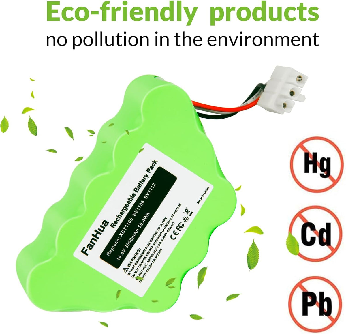 14.4V 3.5Ah Ni-Mh Battery for Cordless Stick Vacuum Cleaner R58535