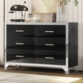 6-Drawer High Gloss Black Dresser W280